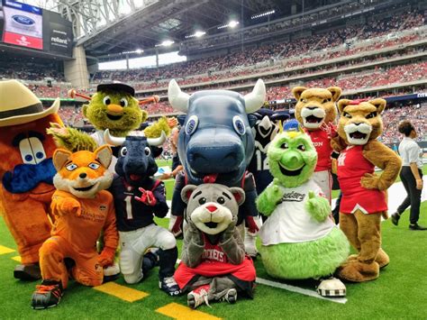 Houston Mascots At The Texans Game Yesterday Houston