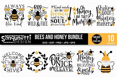 Bees Bundle Bee Home Svg Bee Honey Bee Decor Bee Sticker