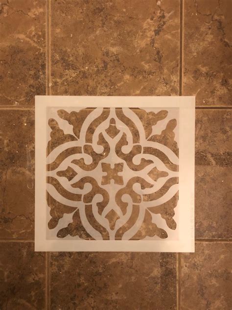How To Stencil Your Tile Floors For A Beautiful And Cheap Diy A Step