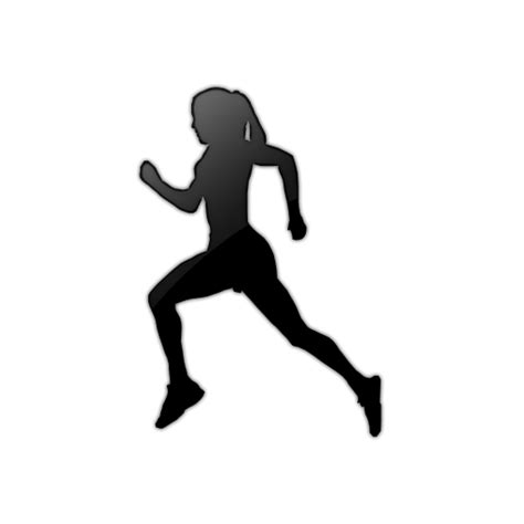 Running Silhouette Clip Art Woman Jogger Cliparts Png Download 512