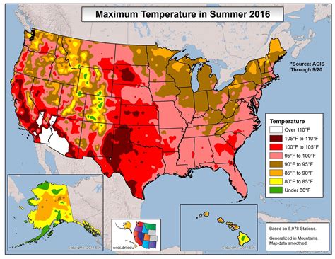 Summer Climate Us Map