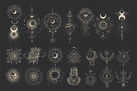 Space Symbols Set Pre Designed Illustrator Graphics ~ Creative Market