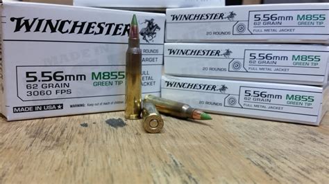 Winchester Centerfire Rifle Ammunition 556mm M855 62 Gr Fmj Green
