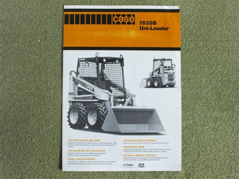 Case 1835b Series Uni Loader Skid Steer Brochure Prospekt Ebay
