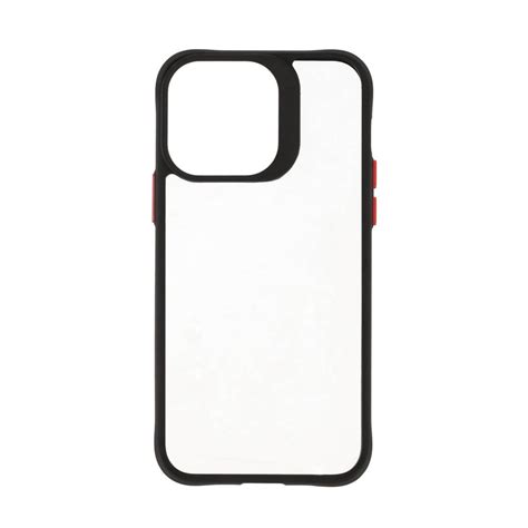 Techpro Case Iphone 14 Pro Max Black Matted Frame With Red Button เคส