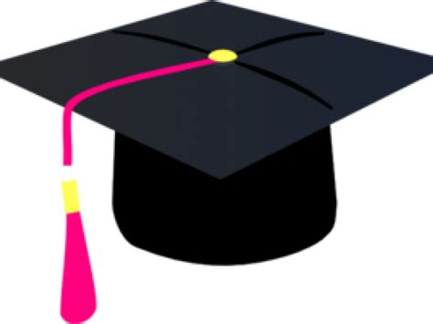 Download Graduation Clipart Pink Graduation Cap With Purple Tassel
