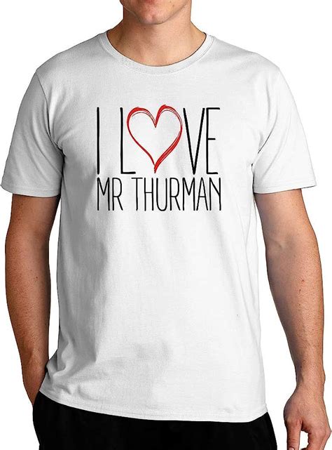 Eddany I Love Mr Thurman 2 T Shirt Amazonde Fashion