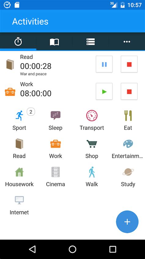 You can also do automatic backups. aTimeLogger - Time Tracker - Android Apps on Google Play