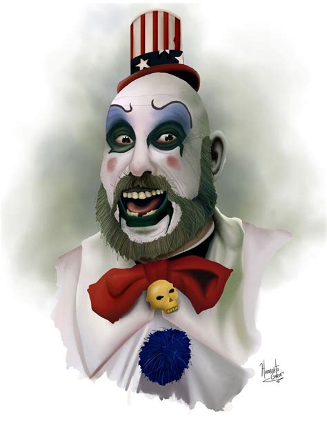 Captain Spaulding Rob Zombie Clown Horror Movie Art