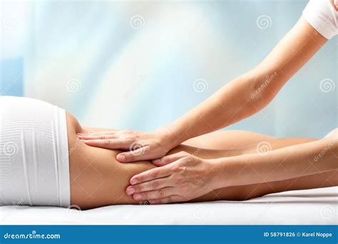 Woman Receiving Leg Massage Stock Photo Image Of Repose Practitioner