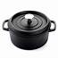 SOGA Cast Iron 24cm Stewpot Casserole Stew Cooking Pot With Lid 36L B 