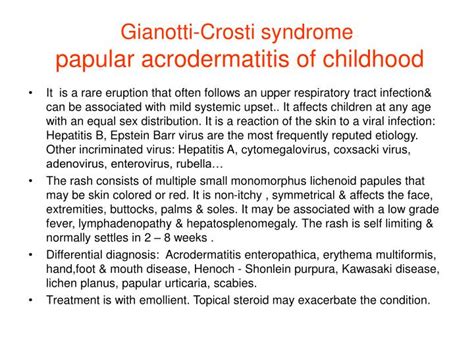 Papular Acrodermatitis Of Childhood