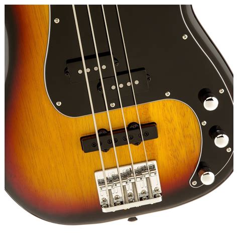 Squier Vintage Modified Precision Bass PJ 3 Tone Sunburst Gear4music