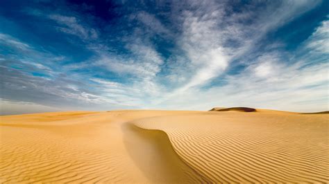 Download 1920x1080 Wallpaper Desert Sand Dunes Landscape Sunny Day