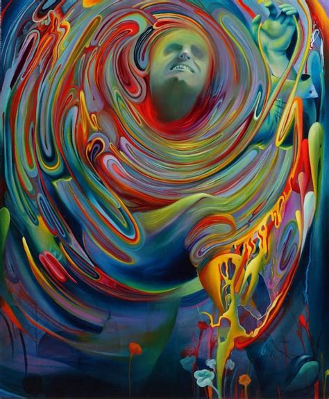 Glowing Swirls Of Color Create Mythical Scenes Pop Surrealism