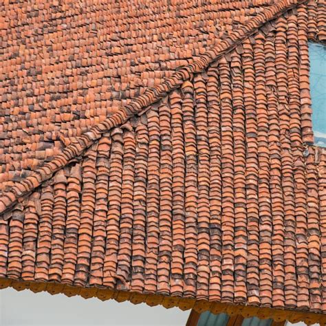 Indian Clay Roof Tile Pattern Stock Photo Image Of Housetop Masonry