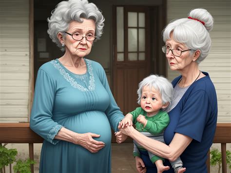Convert Picture Single Pregnant Granny