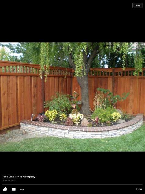 Pin By Jean On Decorating Corner Landscaping Fence Landscaping Backyard