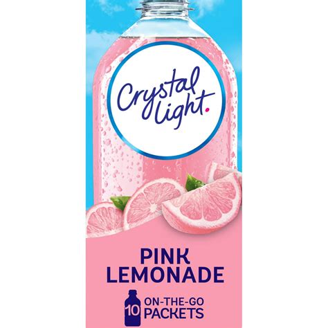Crystal Light Pink Lemonade Naturally Flavored Powdered Drink Mix 10