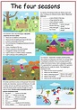The Four Seasons - English ESL Worksheets for distance learning and ...