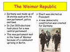 PPT - The Weimar Republic 1919-1933 PowerPoint Presentation, free ...