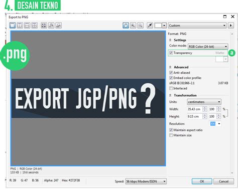 Cara Export File Cdr Menjadi Dan Png Di Corel Draw Desain Tekno