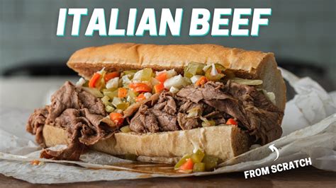CHICAGO STYLE ITALIAN BEEF SANDWICH Made By Man From Chicago Easy