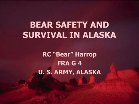 Ppt Bear Safety And Survival In Alaska Powerpoint Presentation Free
