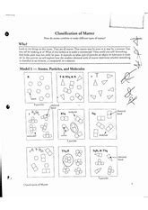 Identify which set of drawings from #7 are pure substances and which set are mixtures. 30 Classification Of Matter Worksheet Key - Worksheet ...