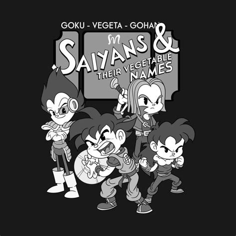 1000's of names are available, you're bound to find one you like. Saiyans and their vegetable names - Dbz - Long Sleeve T ...