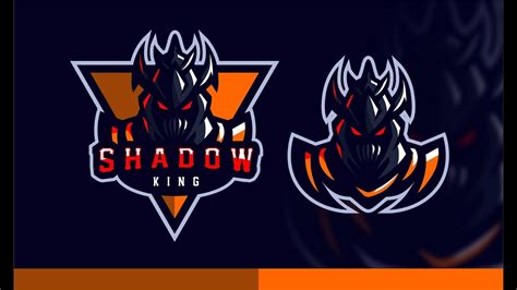 Corel Draw Tutorial Make Gaming Logo Shadow King By Takevektor Youtube