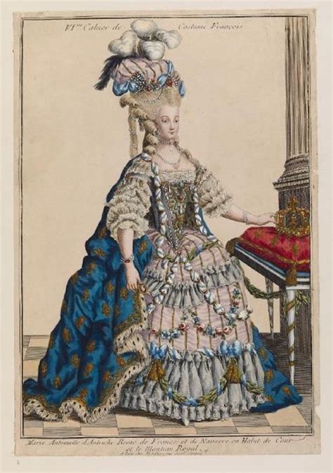 1775 1780 Marie Antoinette In Court Dress Marie Antoinette Rococo