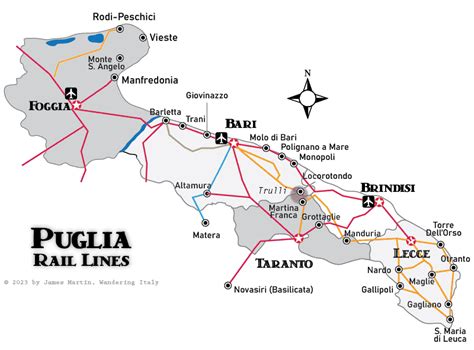 Puglia Train Map
