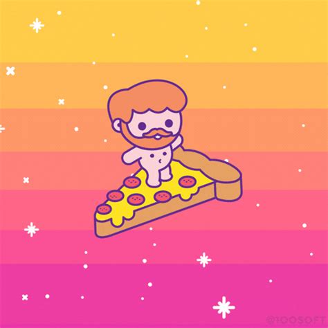 Kawaii Pizza  By 100 Soft Find And Share On Giphy