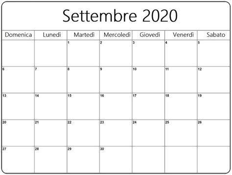 Calendario Settembre 2020 Da Stampare July Calendar Calendar