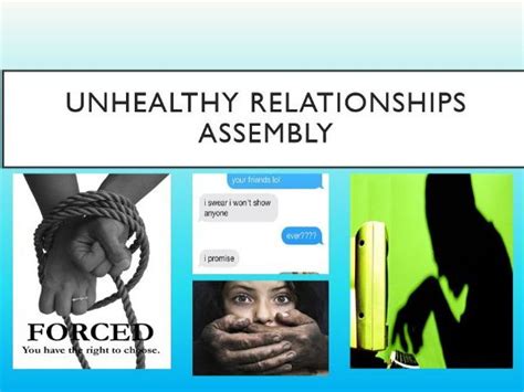 Unhealthy Relationships Assemblylesson Sex And Relationships