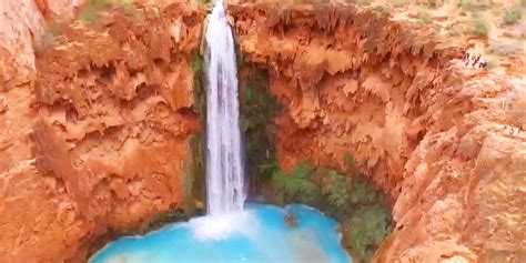 Waterfall Hidden In The Grand Canyon Business Insider
