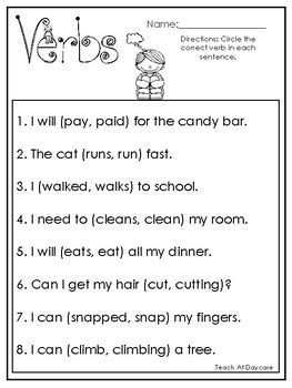 Each page is a pdf printable exercise with answers keys attached in some cases. 10 Choose the Correct Verb Printable Worksheets in PDF ...