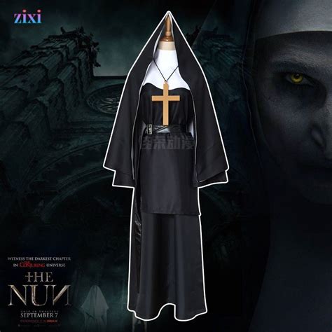 Anime Costhe Nun Ghost Nun Cos Costume Stage Performance Costume Plus