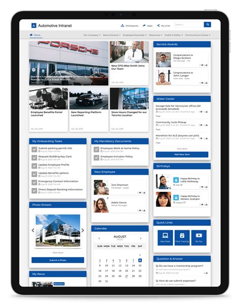 Automotive Industry SharePoint Intranet | Hello-Intranet