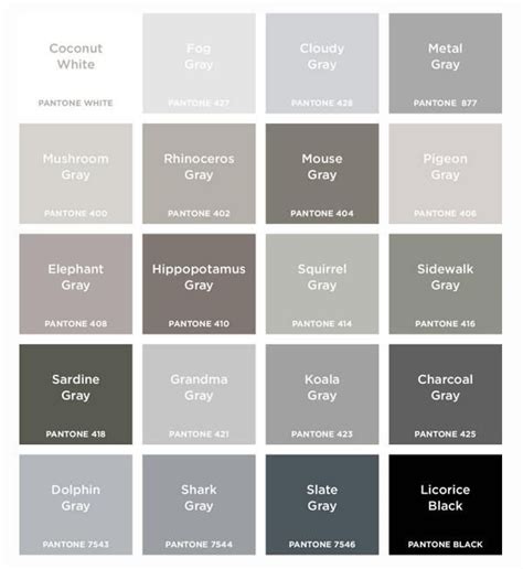 Different Shades Of Grey Color Template Pages