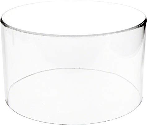 Plymor Clear Acrylic Round Cylinder Display Riser 6 Inches Height X