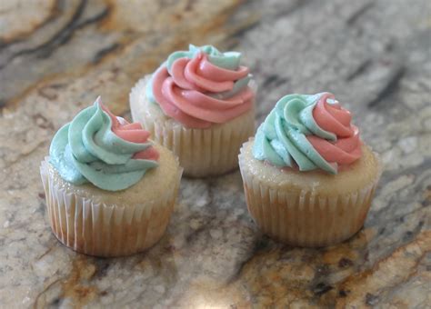 One of them is a surprise cake, also called a pinata cake. Gender Reveal Cupcakes! - Sweet Smorgasbord