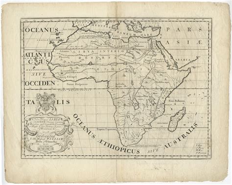 The mapping of the world: Antique Map of Africa by Wells (1700)