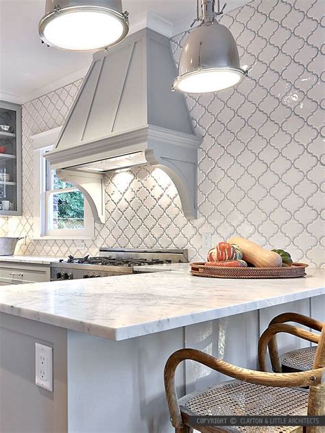 Stone honeycomb wood look floor and wall tile. The 25+ best Arabesque tile backsplash ideas on Pinterest | Kitchen tile designs, Kitchen ...