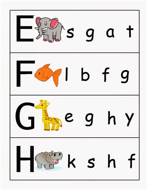 Kindergarten Upper And Lower Case Matching Worksheet Printables Free
