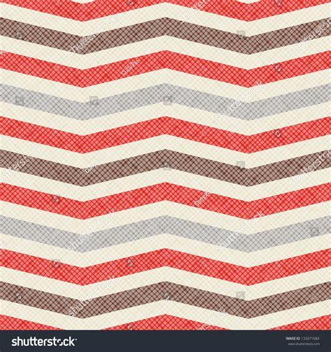 Seamless Geometric Pattern Zig Zag Stripes Vector Fabric Texture