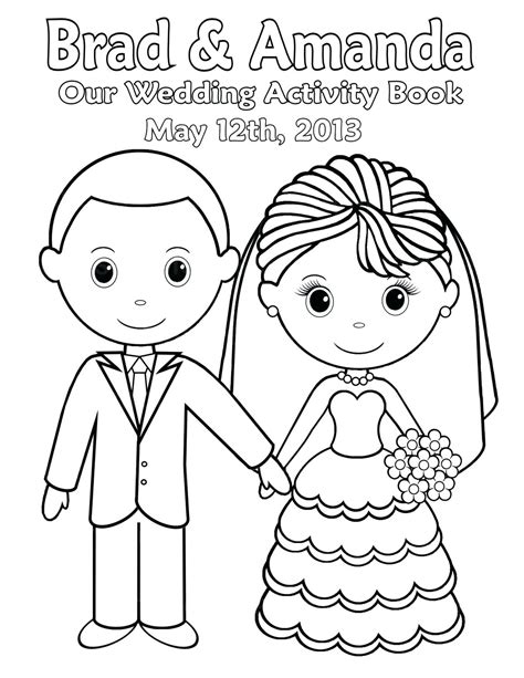 Wedding Couple Coloring Pages At Free