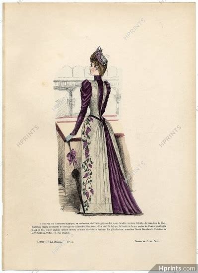 Lart Et La Mode 1890 N°15 G De Billy Colored Fashion