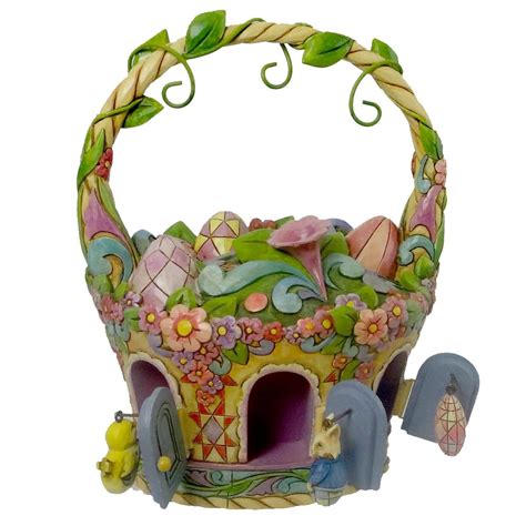 Jim Shore Heartwood Creek Easter Basket With Ornaments By Enesco